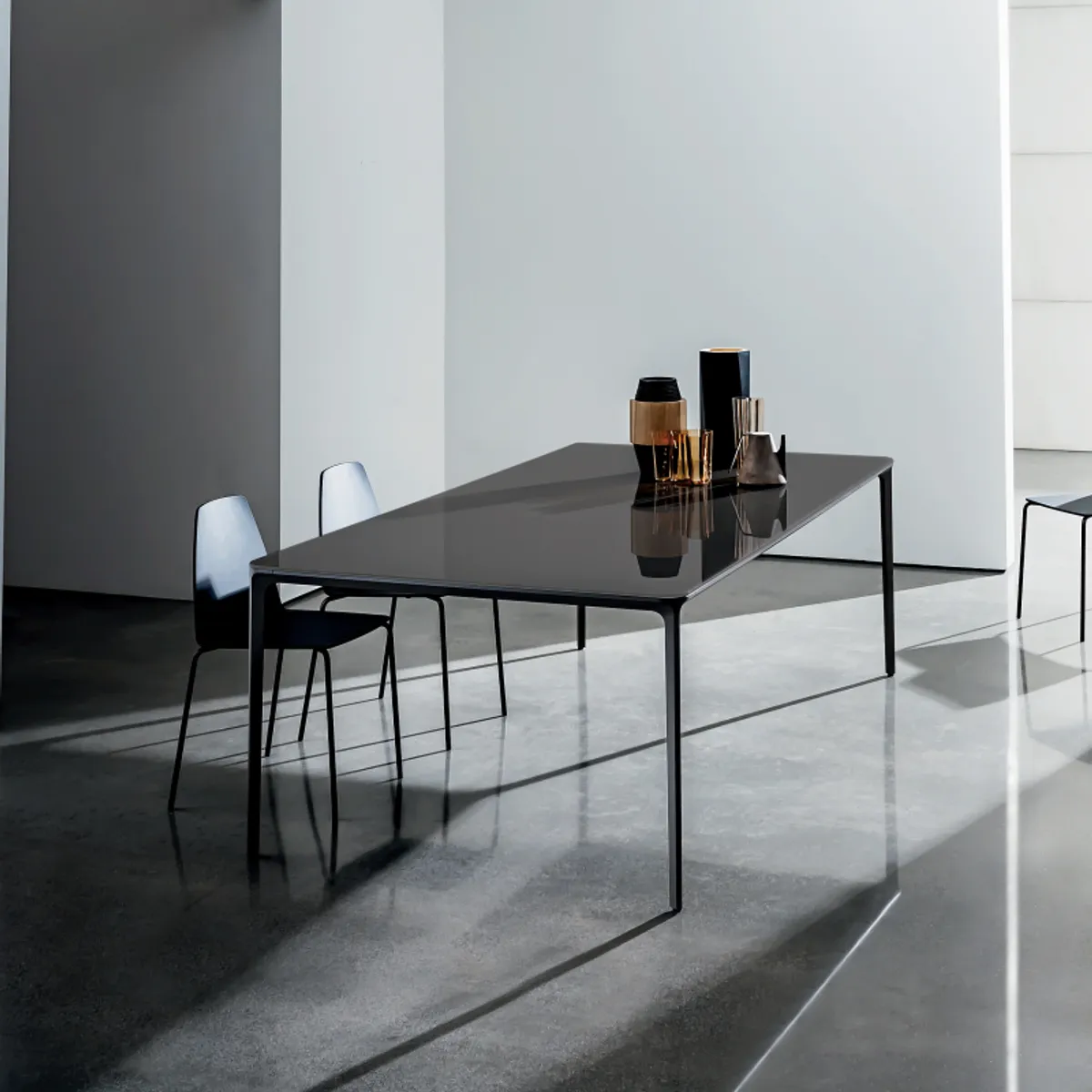 Slim Sovet® - Table design rectangulaire en verre