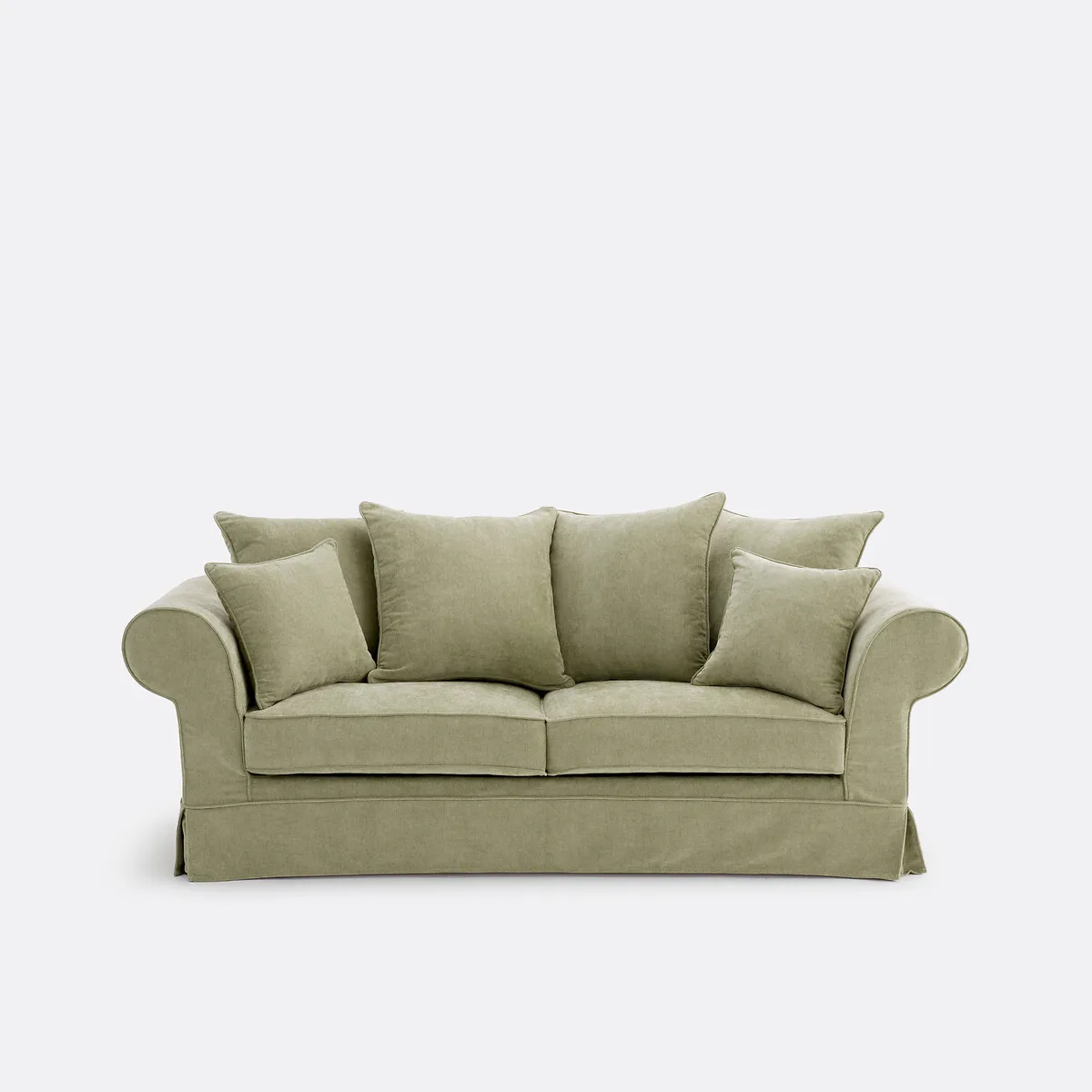 Canapé Convertible, 2 Ou 3 Places, Déhoussable, En Polyester Chiné, ADELIA