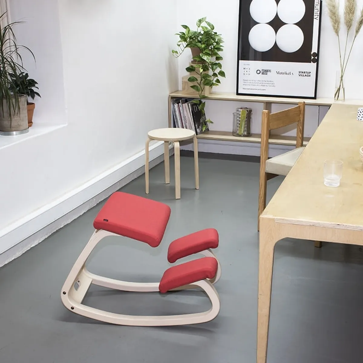 Variable Varier® - Chaise de bureau ergonomique à bascule en tissu