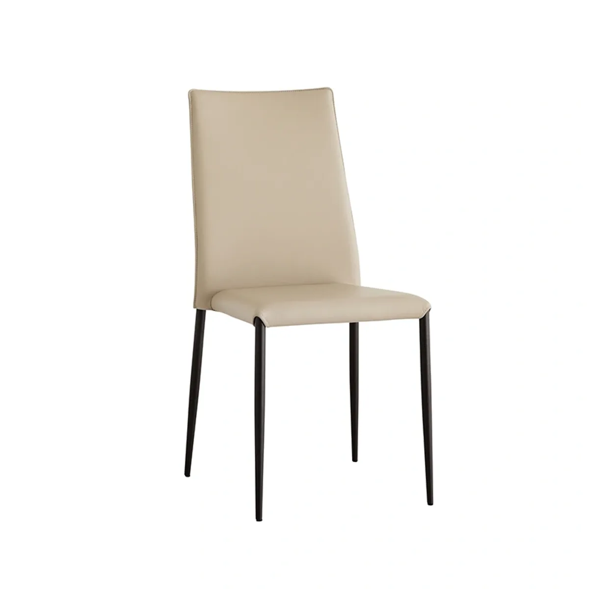 Trix - Chaise italienne contemporaine en synthétique rembourrée