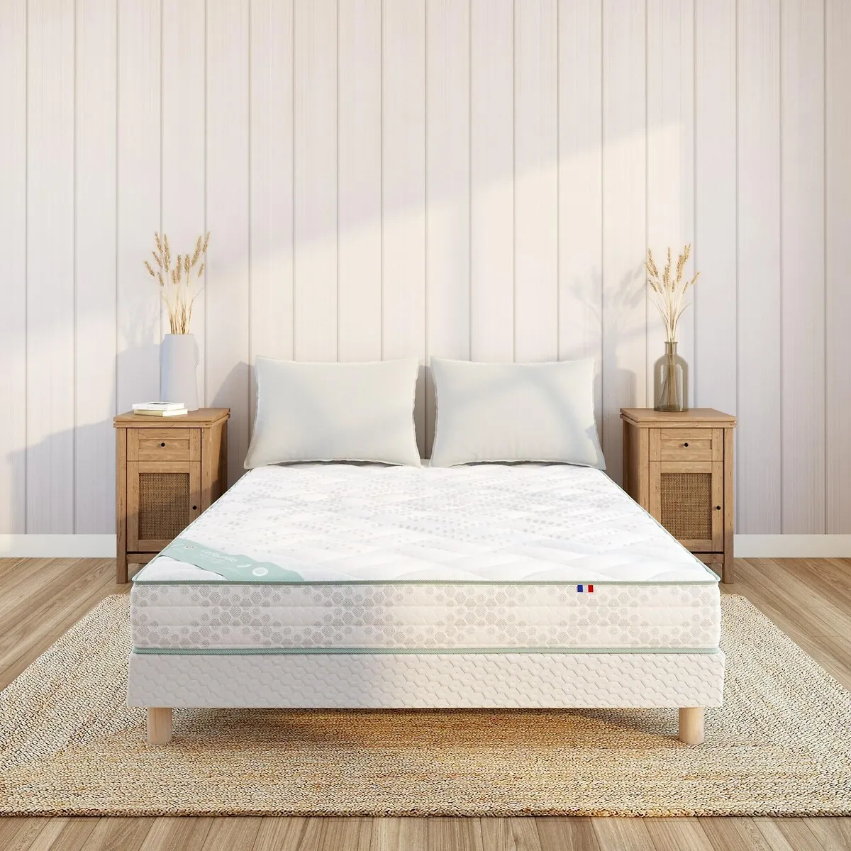 Matelas Dos Sensible Latex Très Ferme 19 Cm 3 Zones