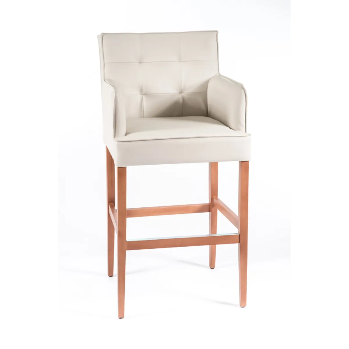 BarDiem 2 - Tabouret de bar en synthétique et bois