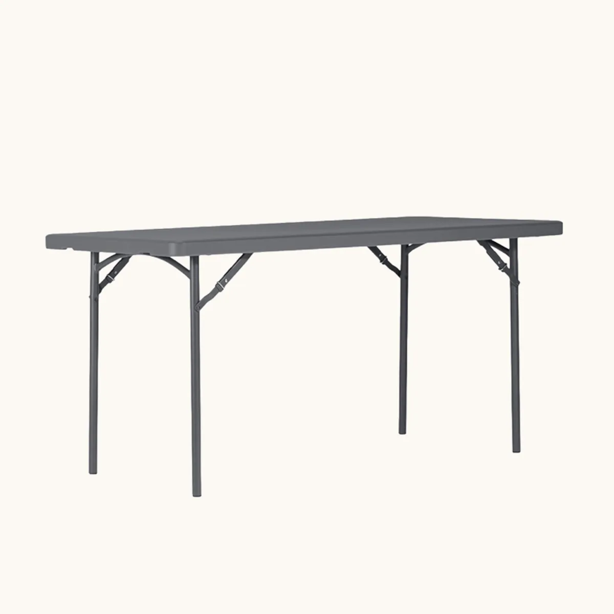 XXL - Table pliante rectangulaire gris foncé