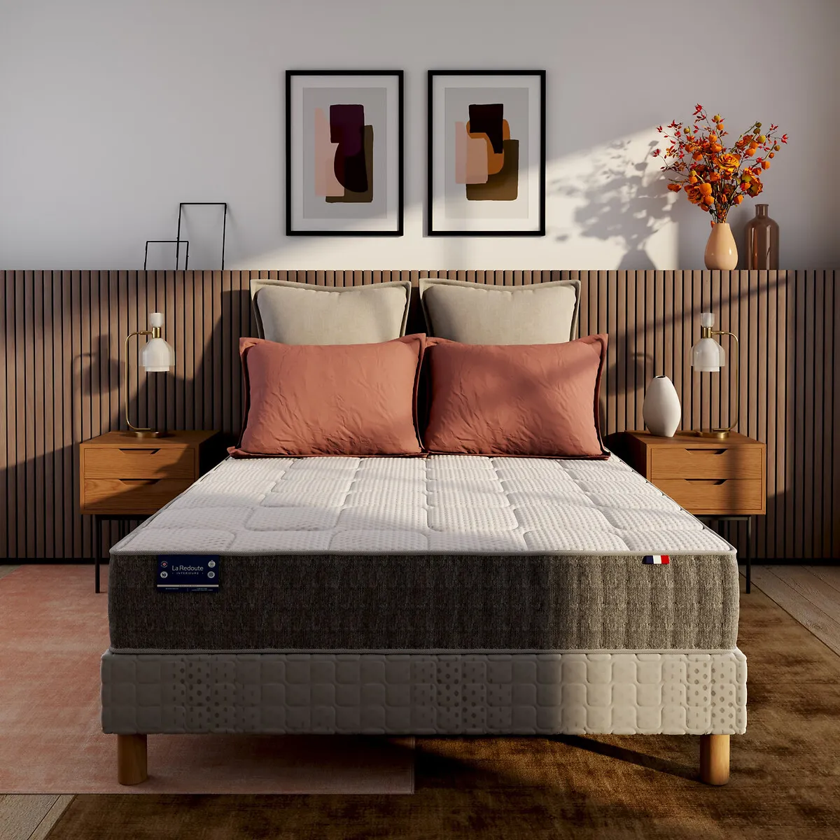Matelas 640 Ressorts, 3 Zones, Soutien Ferme, Accueil Moelleux