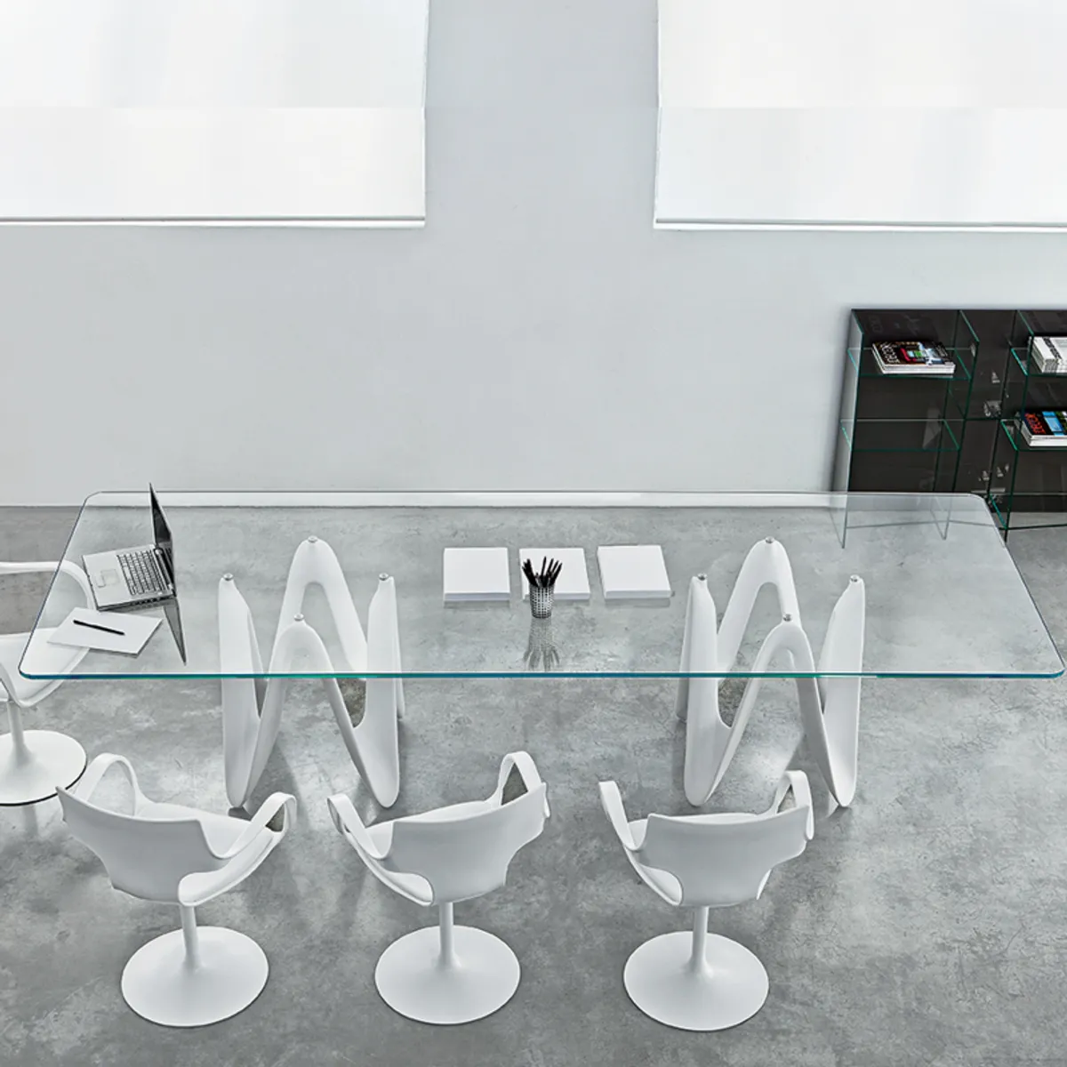 Lambda Sovet® - Table de salle à manger design en verre