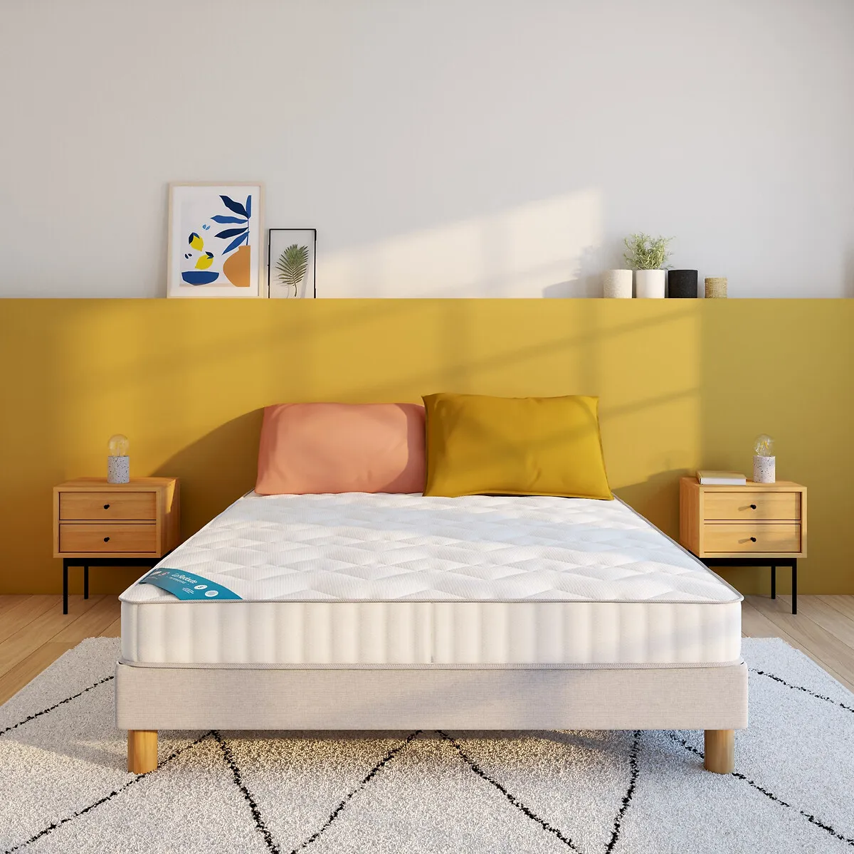 Matelas Mousse HD 28 Kg/m3, Soutien Ferme, Accueil Mousse Viscoélastique