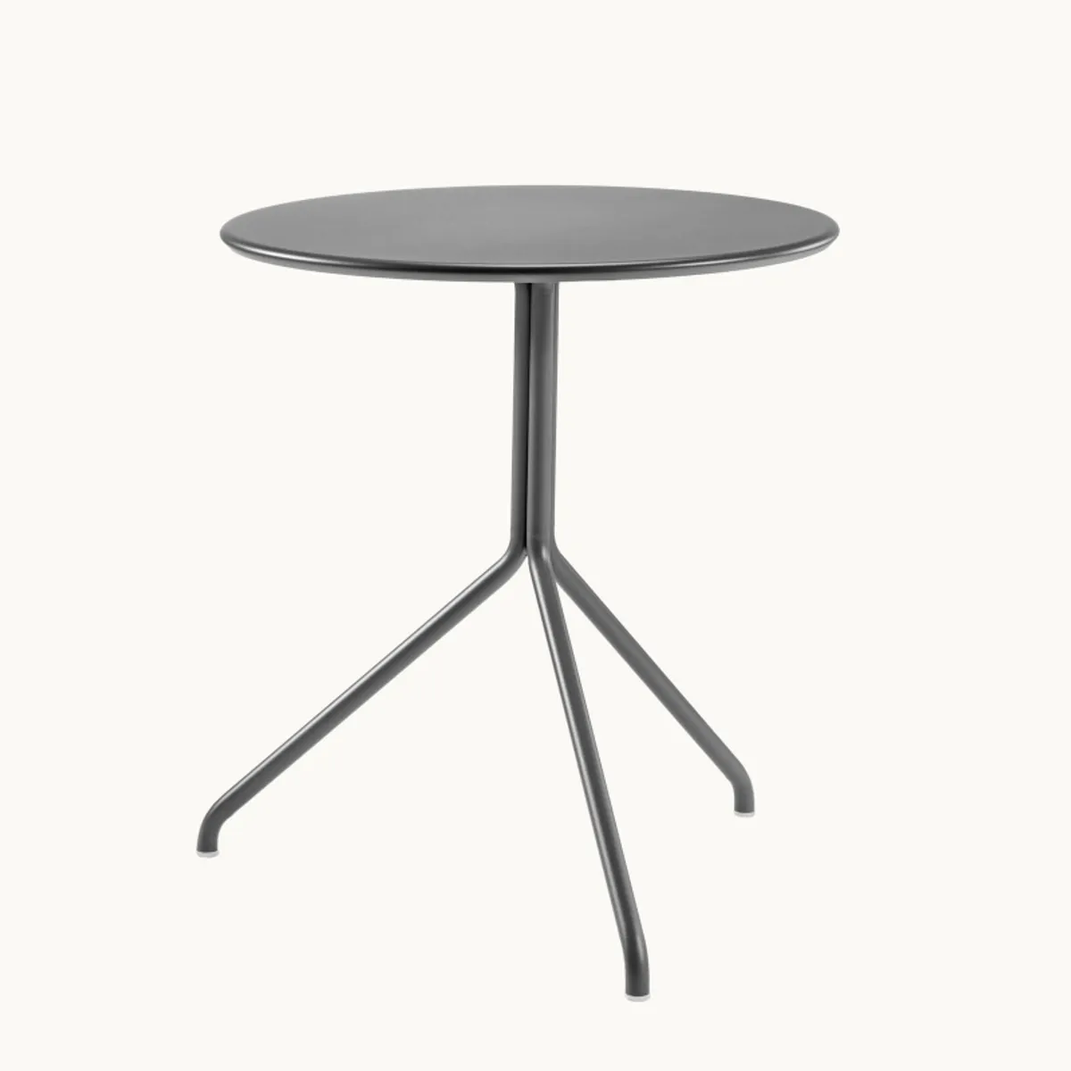 Lol - Petite table ronde italienne en métal plateau composite