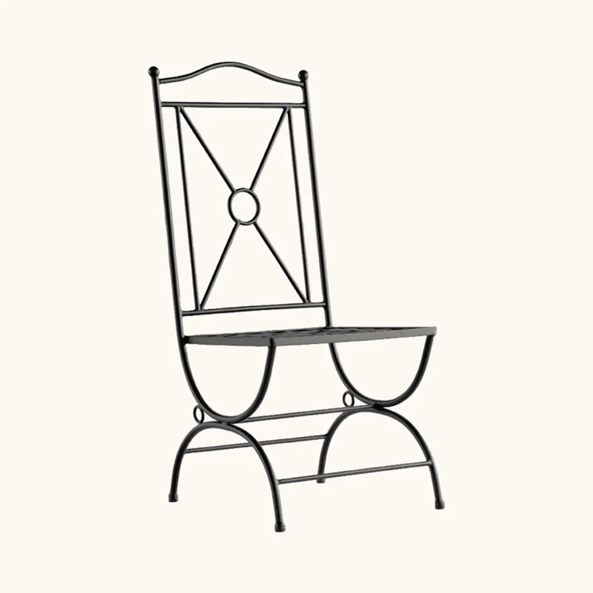Atenas - Chaise de jardin provençale en métal