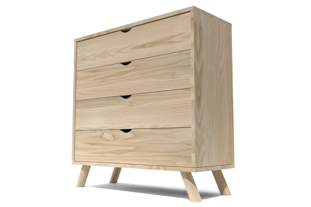 Commode Scandinave en bois massif Viking