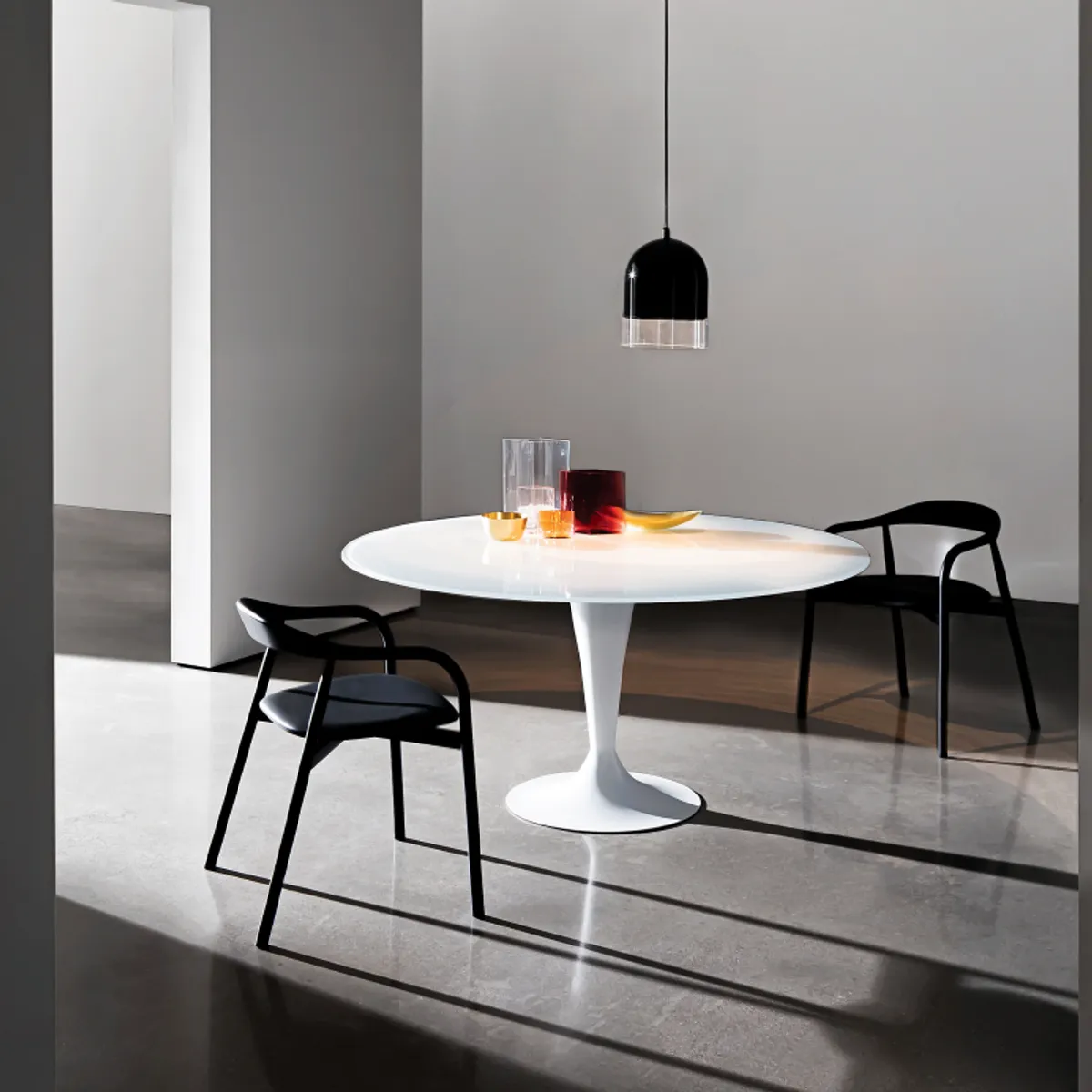 Flûte Sovet® - Table ronde design en verre