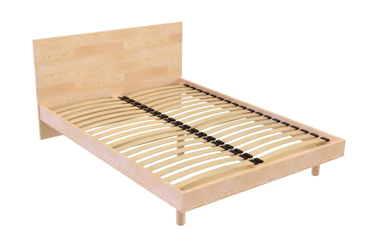 Lit scandinave viking en bois massif
