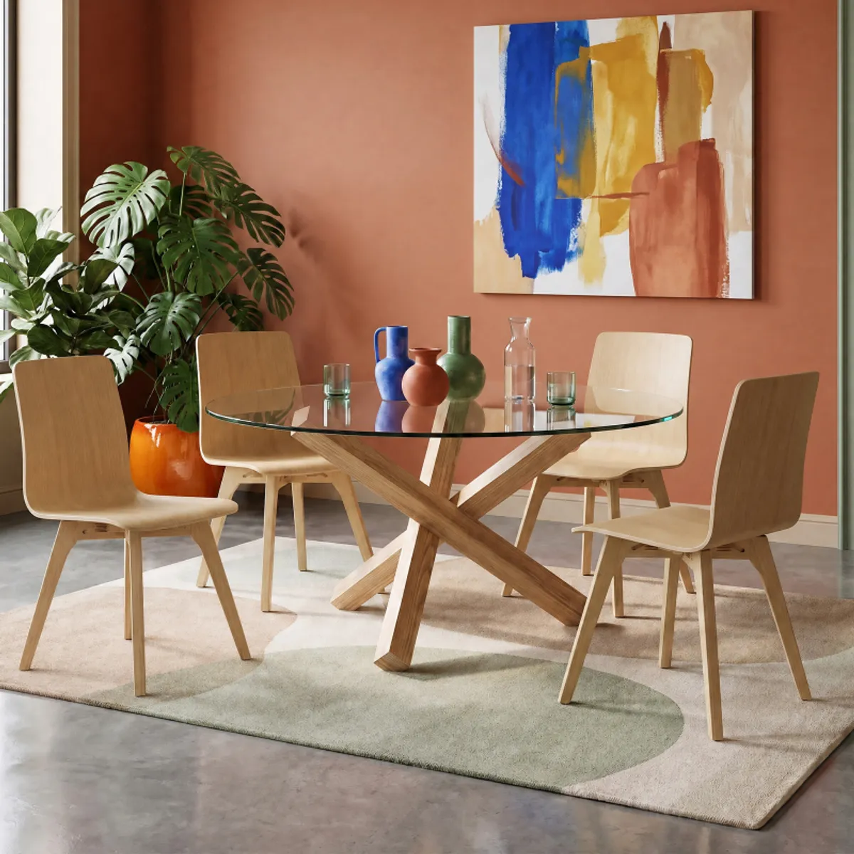 Aikido Sovet® - Table en verre design ronde
