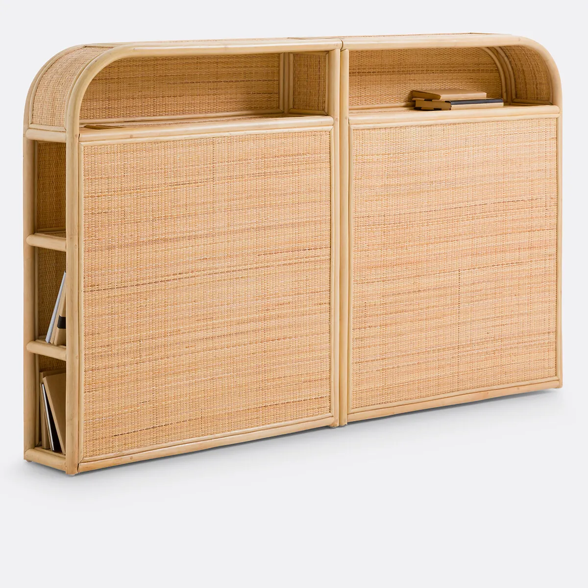Tête De Lit En Rotin Avec Rangements, LADARA