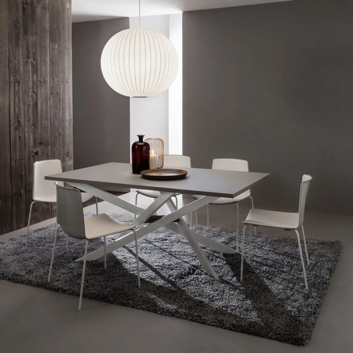 Renzo - Table de salle à manger design en fenix