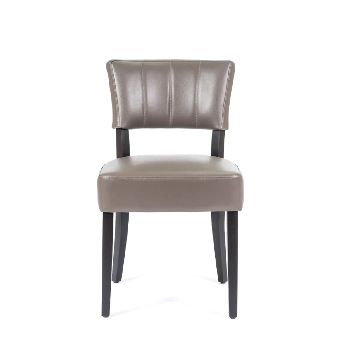 Steffi 2 - Chaise de salle à manger en synthétique et bois