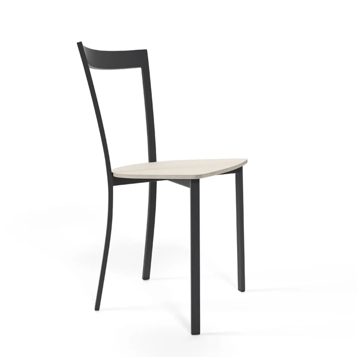 Spirit - Chaise de cuisine métal et bois