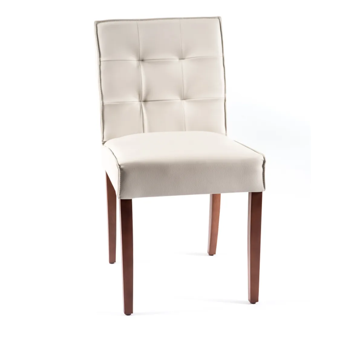Carpe 2 - Chaise matelassée en synthétique et bois