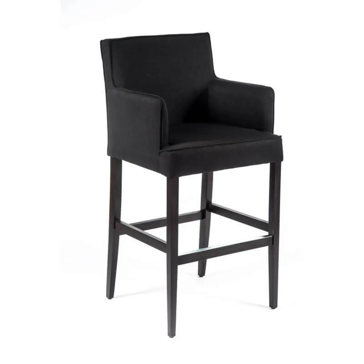 BarDiem - Tabouret bar contemporain en tissu et bois