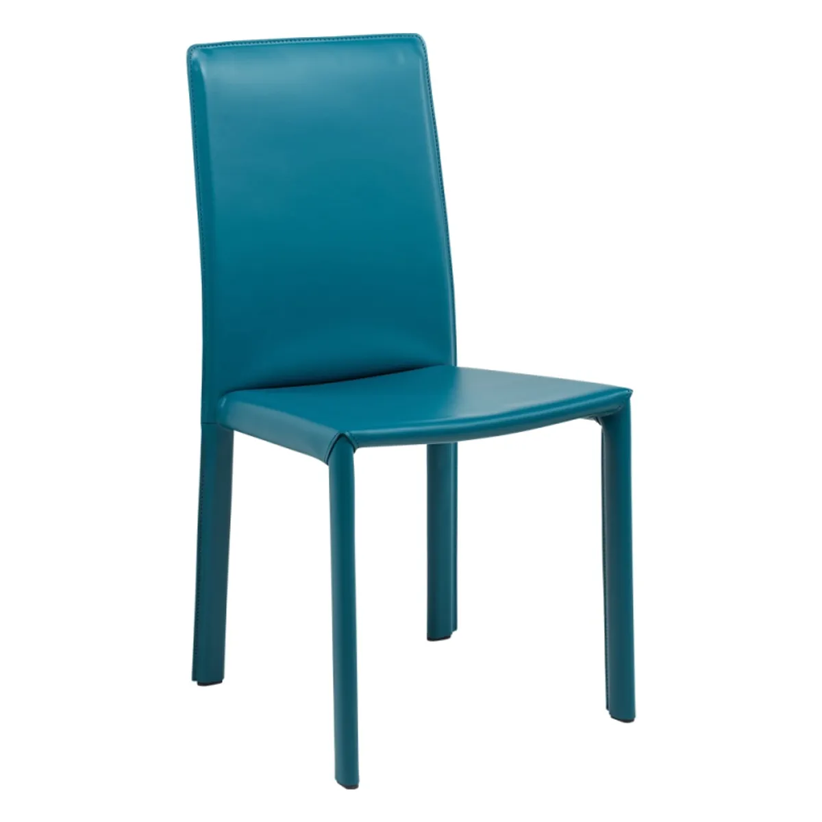 Elisa A - Chaise de salle à manger en croûte de cuir