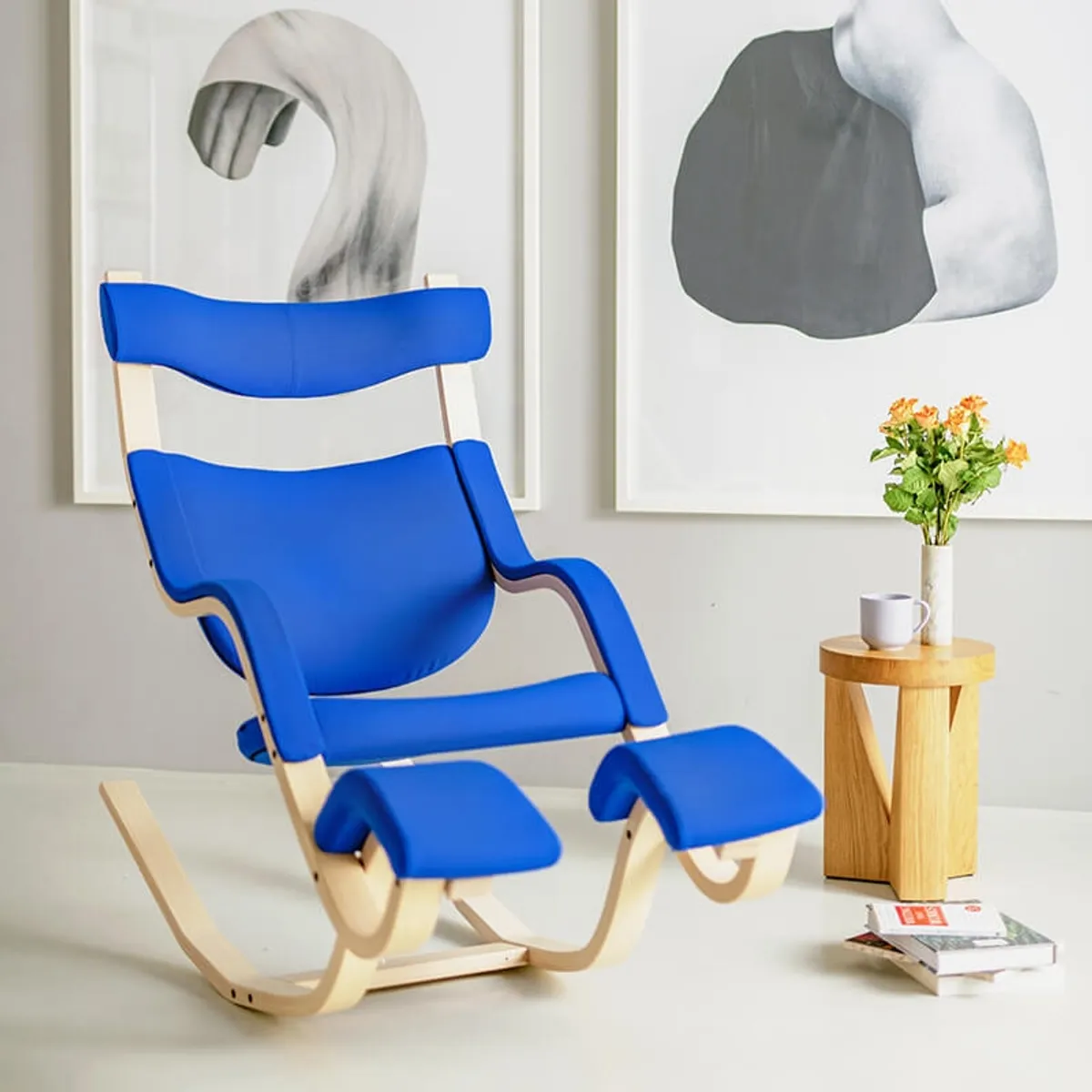 Gravity Varier® - Fauteuil de relaxation en tissu et bois