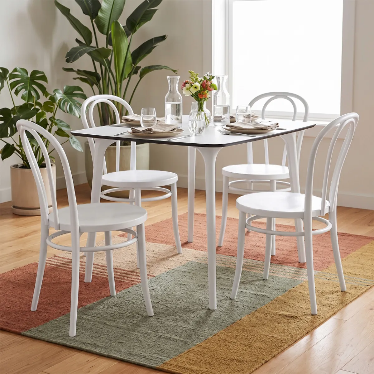 Maya - Table carrée en stratifié