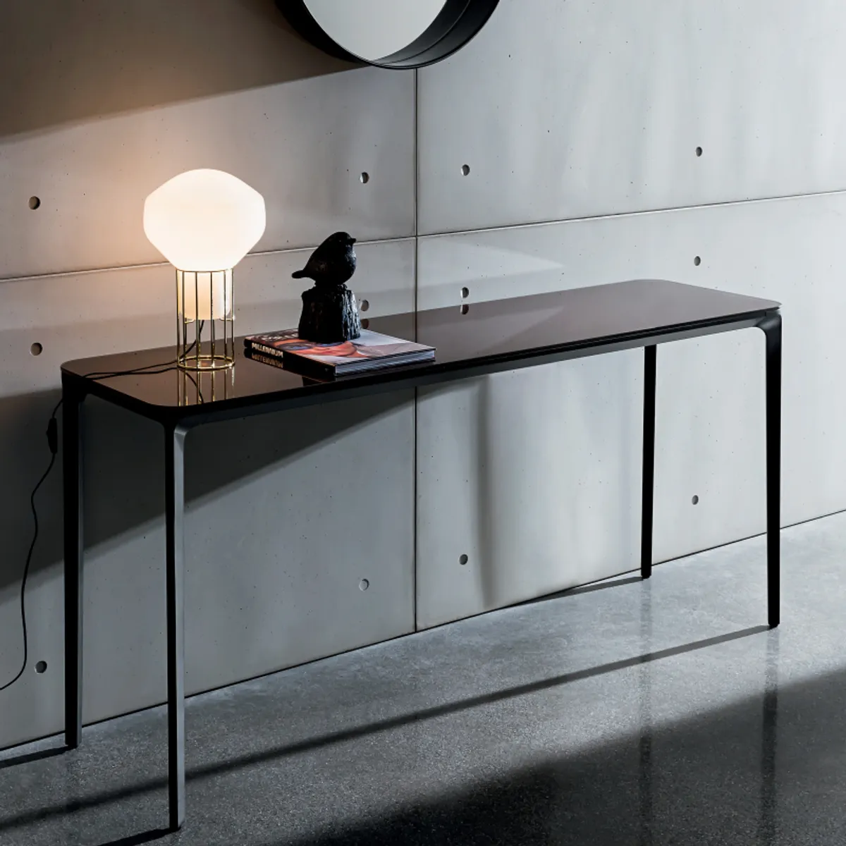 Slim Sovet® - Console design en verre faible profondeur
