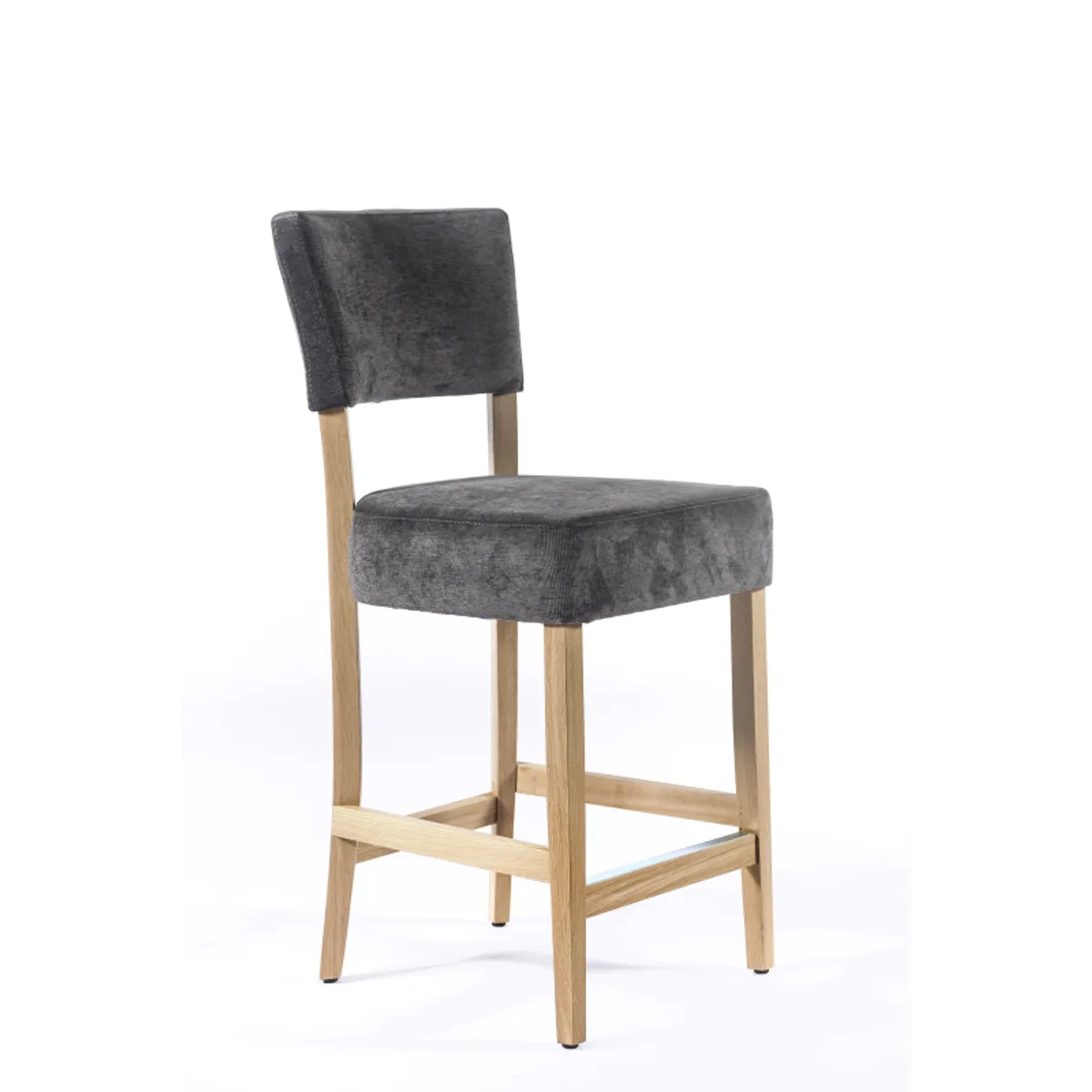 BarSteffi - Tabouret snack en tissu et bois