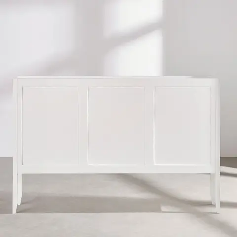 Tête de lit 166 avec rangement blanche