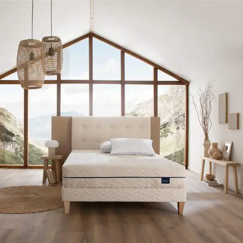 Matelas naturel ressorts et latex naturel Aube 600