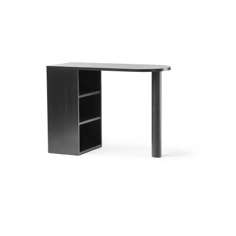 Bureau Hub Chêne teinté noir,