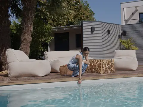 Canapé de jardin modulable RIVIERA beige