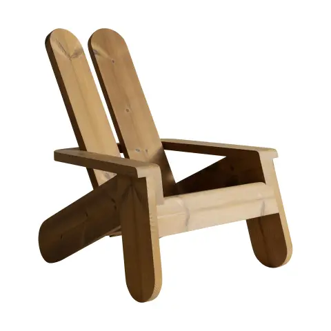Fauteuil lounge 015 Peace Outdoor Lounge Chair Pin traité thermiquement