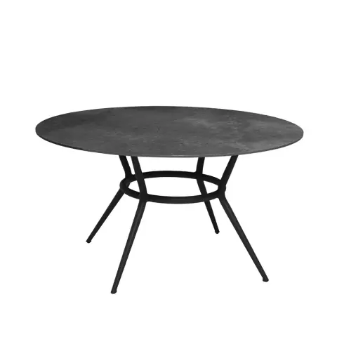 Table à manger ronde Joy Fossil black-lave grise Ø