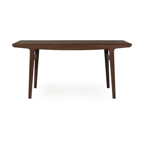 Table à manger Evermore avec 2 rallonges de chacune Oiled walnut,