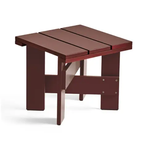 Crate Low Table pin laqué Iron red