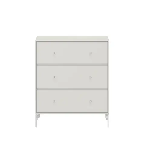 Commode Carry nordic 09, pieds laqués snow