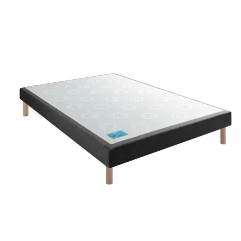 Sommier tapissier Pencil ferme gris anthracite - Merinos