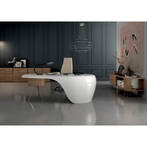 Bureau de direction design blanc Jupiter Blanc — Blanc