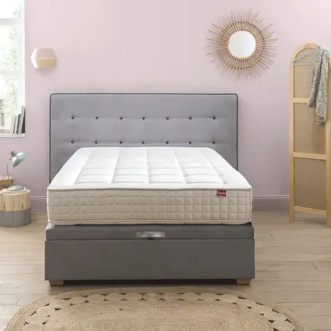 Sommier coffre Hercule Epeda gris souris
