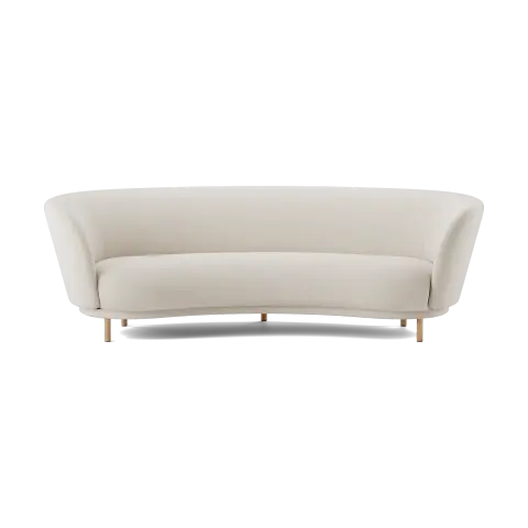 Canapé Dandy 3 places Natural oak-Linara 05 Porridge