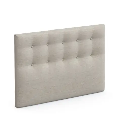 Tête de lit déco capitonnée beige lin - SOMEO 160