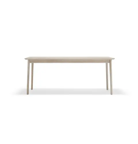 Table Prima Vista Chêne laqué mat clair--1 rallonge