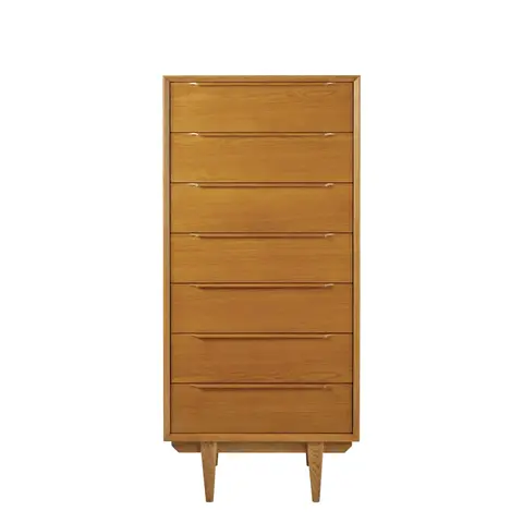 Chiffonnier en chêne massif et placage chêne, L55 cm
