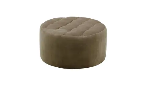 Grand pouf rond avec coutures Flair