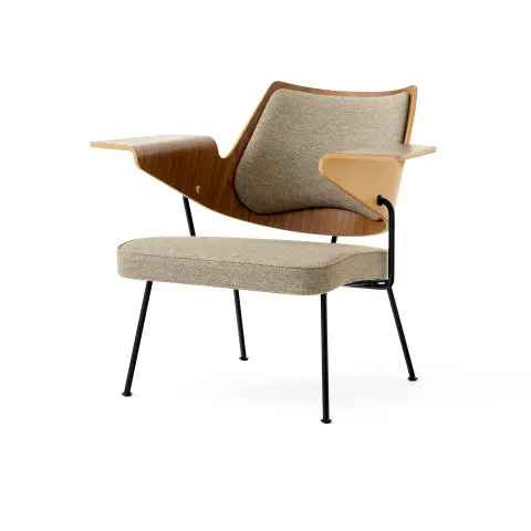 Chaise lounge RFH RD8 Walnut-beech-brown
