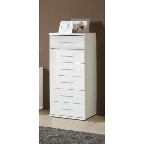 Chiffonnier contemporain Telma Blanc — Blanc