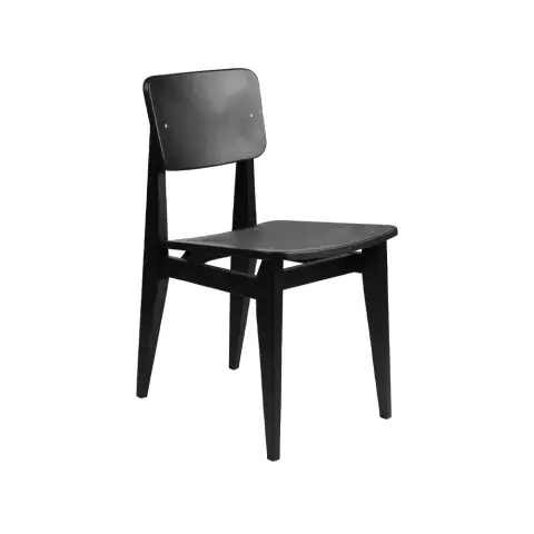 Chaise C-Chair black stained oak