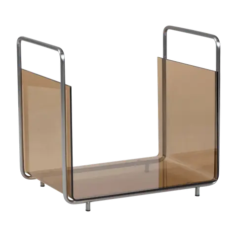 Porte-revues en verre marron Echo - Hübsch