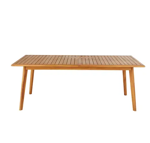 Table de jardin extensible en bois de teck, L200/260 cm