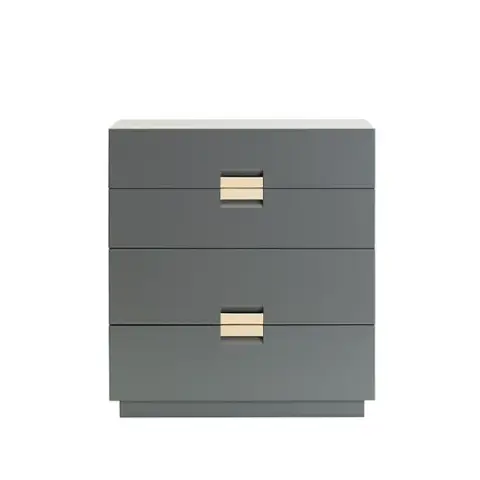 Commode Frame Medium storm grey, cuir natural